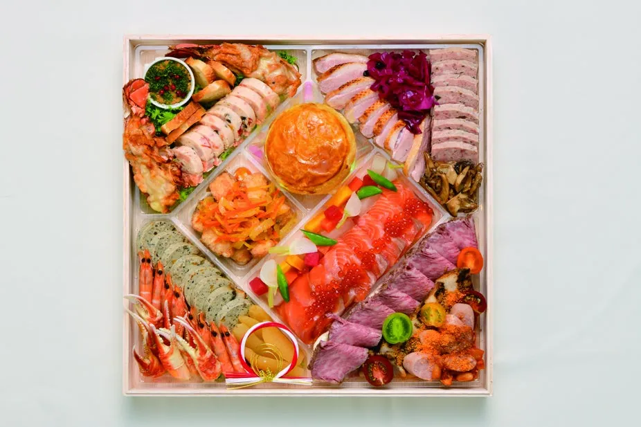 洋食を盛り合わせたオードブル