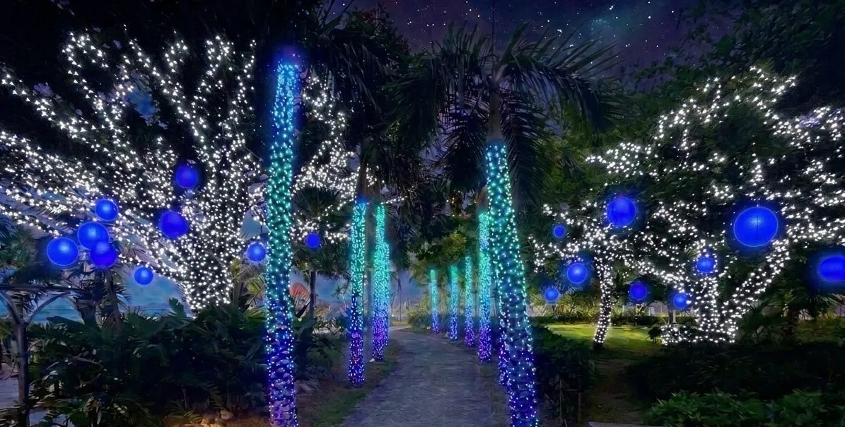 ルネッサンス リゾート オキナワで11月1日から「Blue Lagoon Christmas」、ビーチのイルミネーションが7年ぶり復活