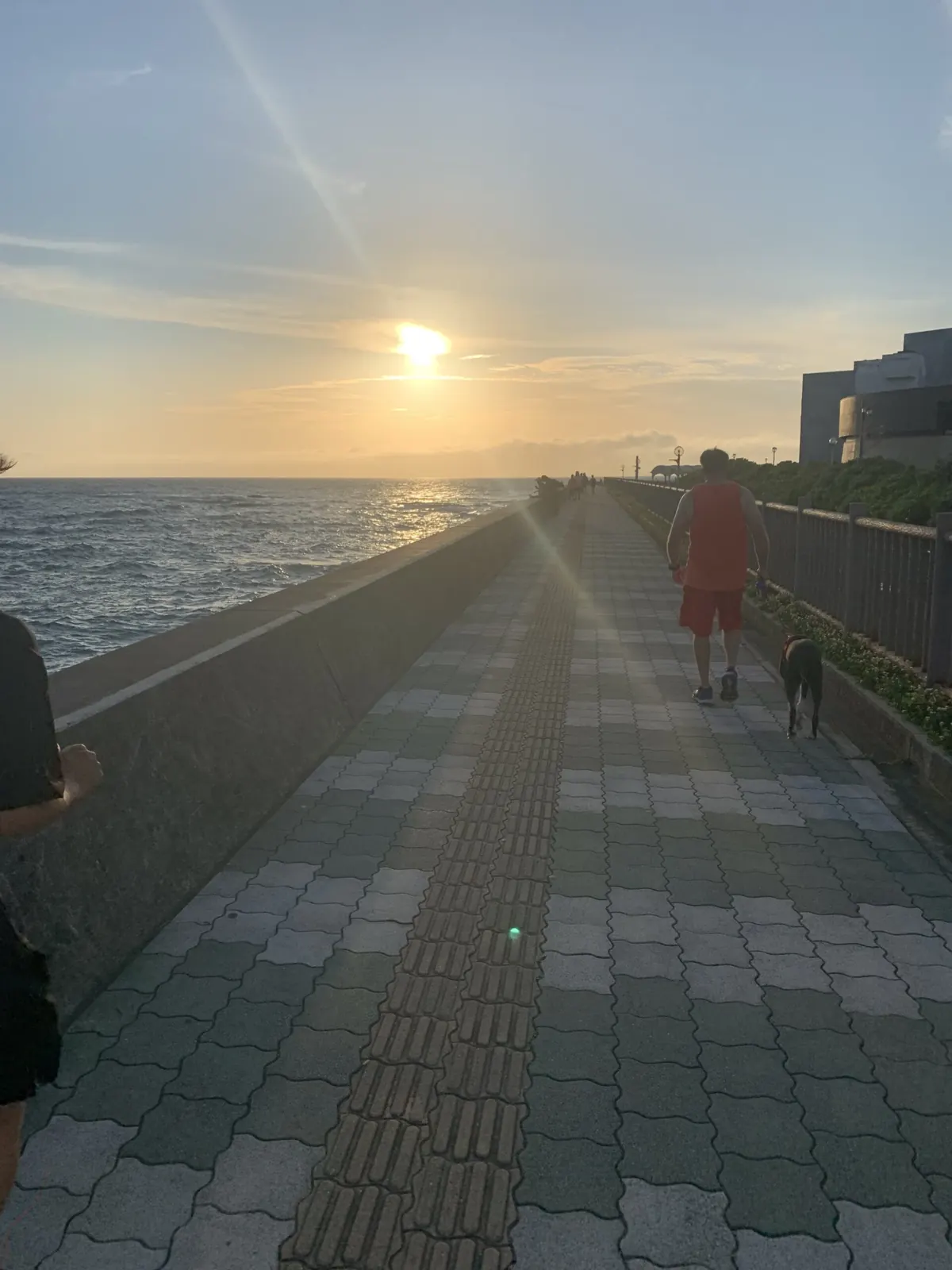 北谷の海に沈むサンセット